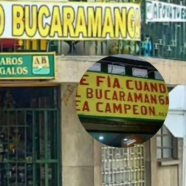 Letrero le traía mala suerte al Bucaramanga: Se fía cuando sea campeón de la A