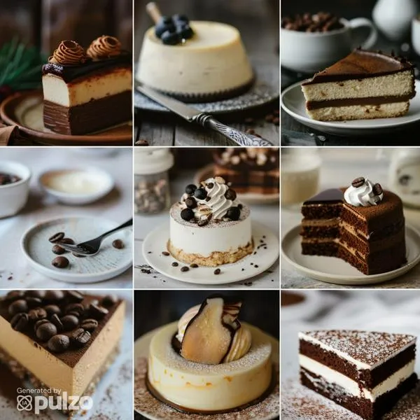 Postres con café para alegrar su día.