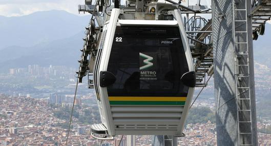 Metrocable de Medellín suspenderá cables por unos días.