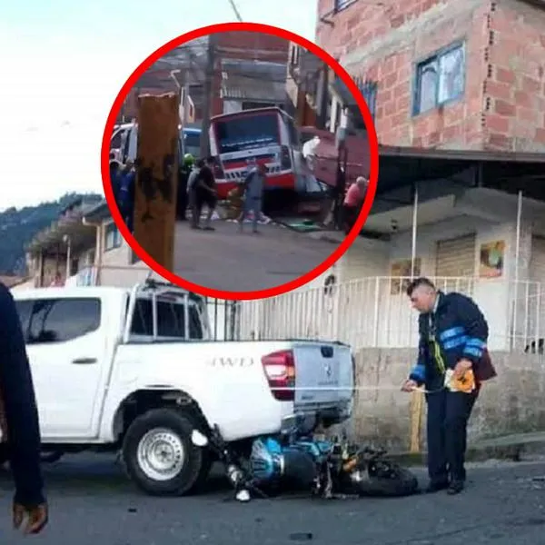 Grave accidente en Bello: se llevó a ocupantes de una moto e impactó varios carros y una casa