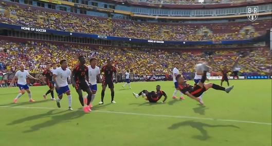 Rafael Santos Borré, a propósito del gol de chilena que hizo con Colombia ante Estados Unidos: video y cómo fue