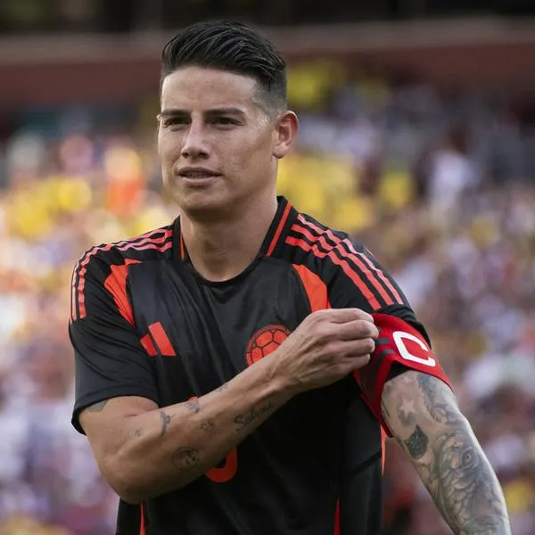 James Rodríguez, orgulloso por goleada de Colombia.
