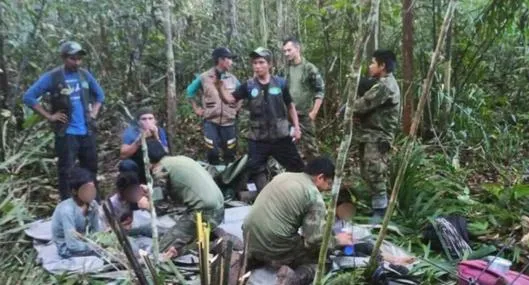 Primera imagen de los hermanos Mucutuy a un año de ser rescatados en la selva de Colombia
