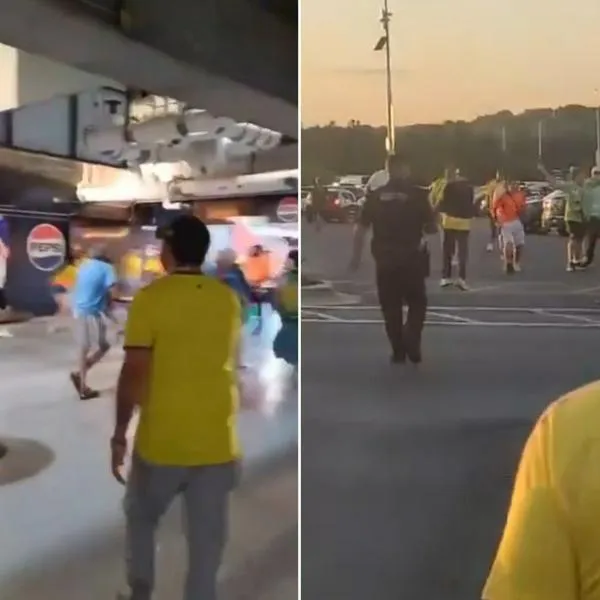 Hinchas colombianos se agarraron en estadio donde la Selección Colombia le ganó a Estados Unidos en amistoso: videos