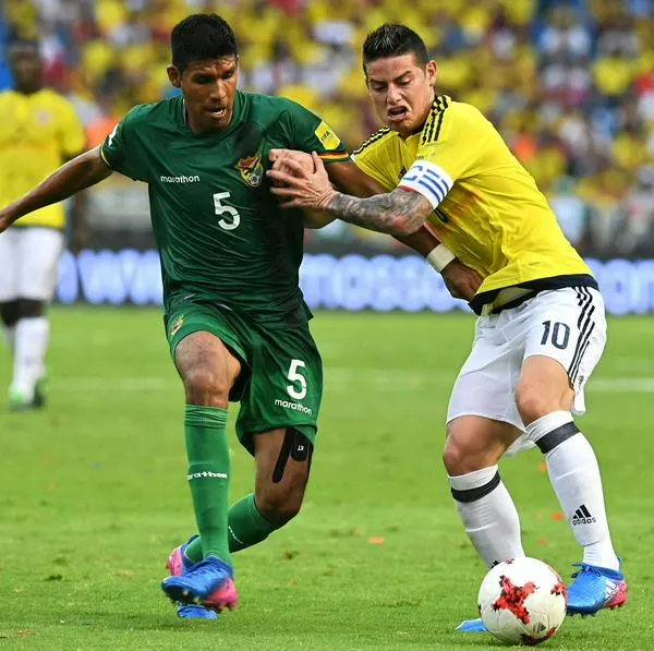 Selección Bolivia tendrá baja importante para jugar con Colombia.