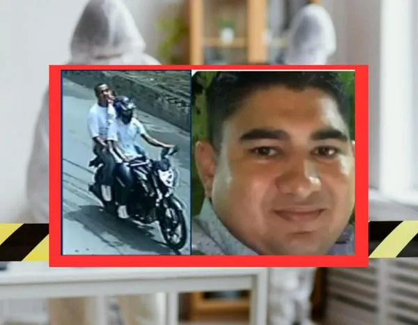 Fotos de los sicarios que matarona Policía cuando estaba en partido de su hijo