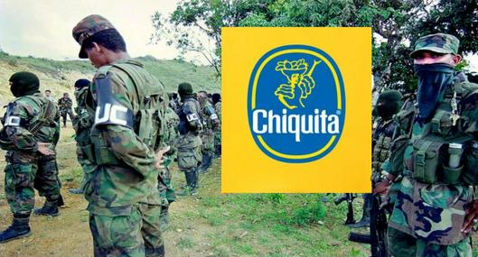 Logo de Chiquita Brands y paramilitares en Colombia. En relación con acusaciones de financiación. 
