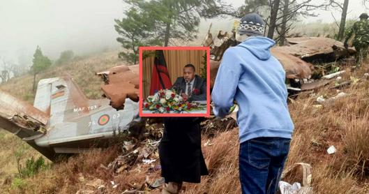 Vicepresidente de Malaui falleció en un trágico accidente aéreo en el que el avión quedó destrozado en zona montañosa. Todos los ocupantes murieron. 