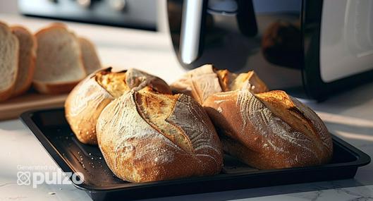 Aprenda a hacer pan casero utilizando solo la freidora de aire. Le quedará delicioso y podrá comerlo en el desayuno, onces, almuerzo o cena.