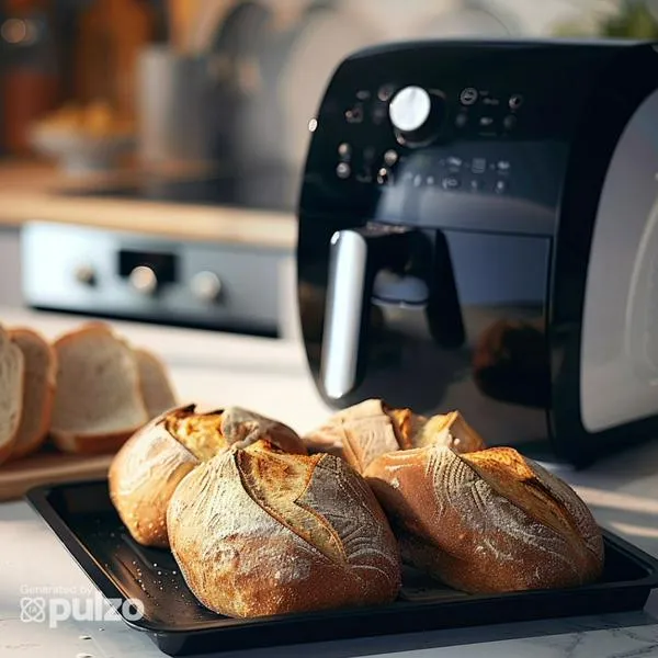 Aprenda a hacer pan casero utilizando solo la freidora de aire. Le quedará delicioso y podrá comerlo en el desayuno, onces, almuerzo o cena.