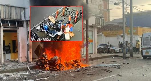 Divulgan otro video de atentado en Jamundí: “Un tipo deja la moto y el cuidador sospechó”
