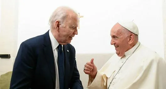 El papa Francisco y Joe Biden se reunieron para pedir alto al fuego en Gaza