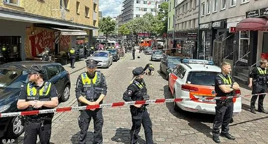 Abaten a hombre armado con un pico y un cóctel Molotov en Hamburgo