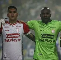 Jugadores de Independiente Santa Fe, equipo que tendría salidas después de perder final con Bucaramanga.