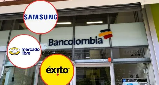 Promociones de Bancolombia con Mercado Libre, Samsung y Éxito