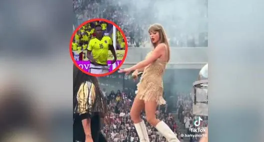 Comparan baile de Taylor Swift en Escocia con celebraciones de Yerry Mina