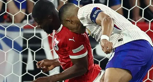 Así le quedó la nariz a Kylian Mbappé luego de golpe en Eurocopa; impresionante foto
