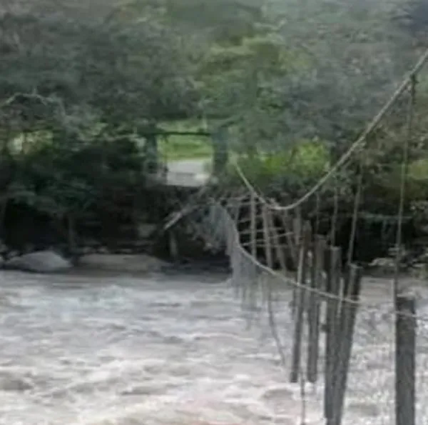 Tragedia en el sur del Tolima: colapsó puente de madera y dejó varios heridos y un muerto