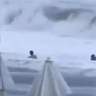 Pareja vivía momento romántico cuando la tragedia los separó; todo quedó en video