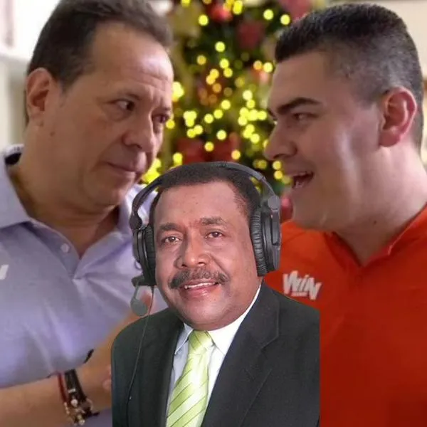 Fotos de Eduardo Luis, Javier Fernández y Jorge Eliécer Torres, en nota de qué frases célebres son en narración del futbol colombiano en WIN, RCN y Caracol.