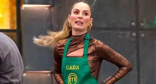 Foto de Claudia Bahamón, en nota de que la presentadora en Masterchef apuntó a concursante por actitud durante la prueba
