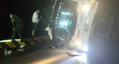 Dos muertos y 28 heridos en accidente de un bus en Pamplona, Norte de Santander