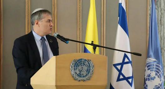 El embajador de Israel sale de Colombia luego de casi dos meses de ruptura de relaciones
