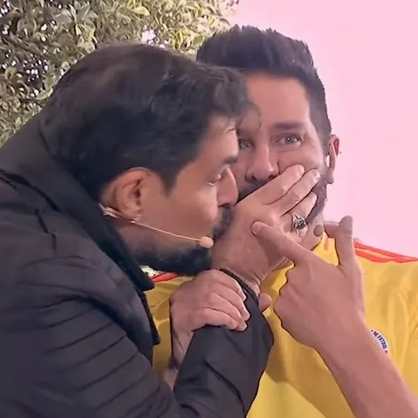Rafa Taibo y Marcelo Cezán, en nota sobre lo que dijo el presentador sobre el 'beso' con el español