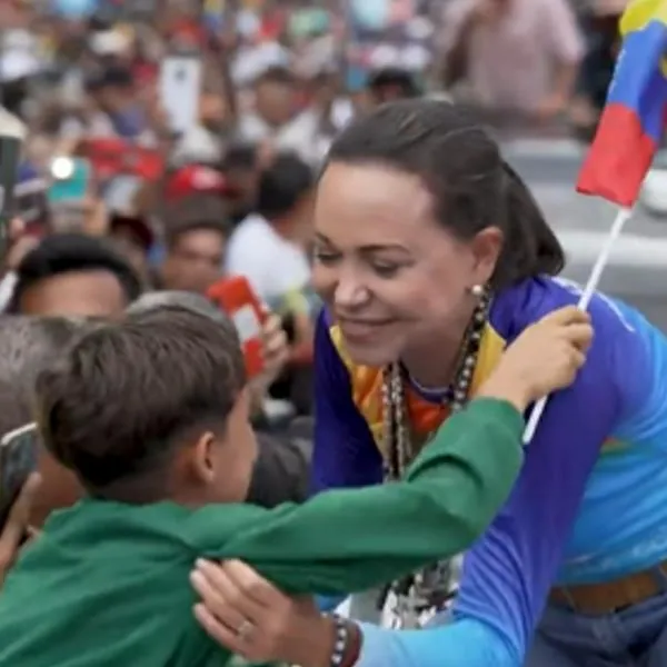 María Corina Machado se ganó a los niños en Venezuela