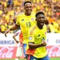 Selección Colombia, en triunfo 2-1 hoy sobre Paraguay en Copa América