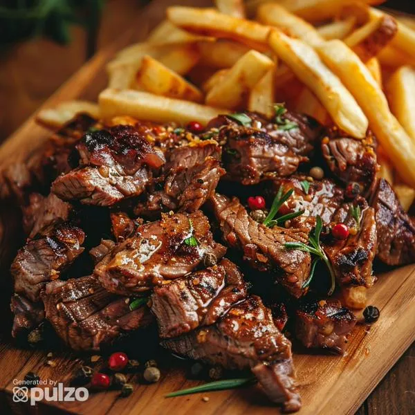 Aprenda a hacer churrasco con papas en la sartén. Esta es la receta con los pasos y los ingredientes que necesita para tener un almuerzo delicioso.