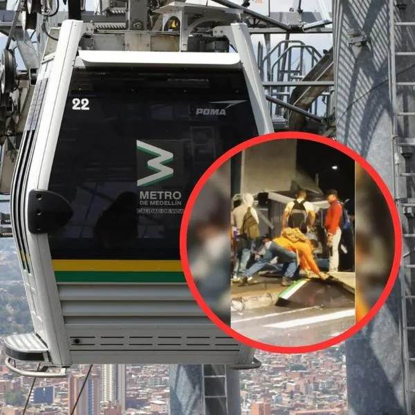 Fotos de la cabina del Metro que se cayó en Medellín: hay  9 heridos graves
