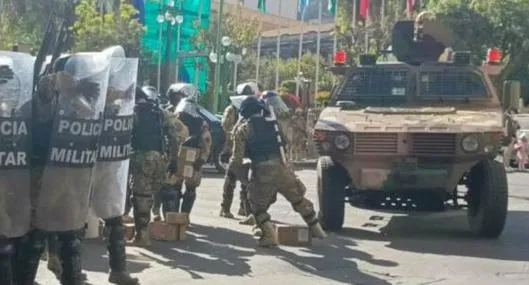 Militares intentan golpe de estado en Bolivia contra el presidente Luis Arce hoy