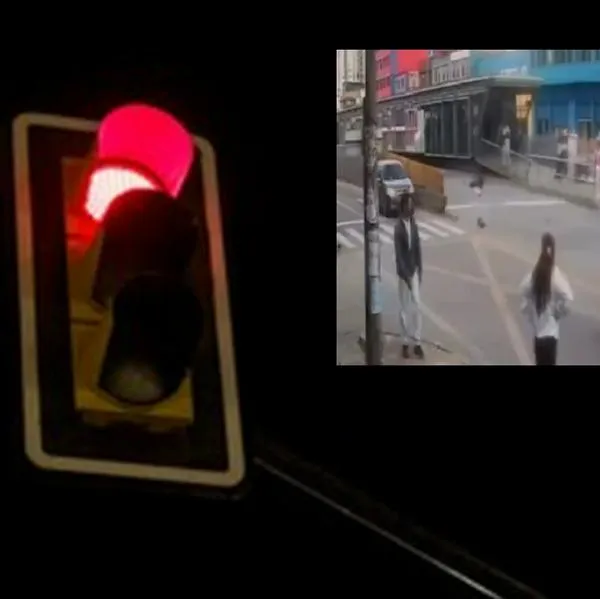 Video mujer atropellada por carro en sur de Bogotá tras pasarse semáforo