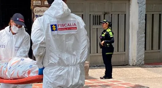 Fiscalía u Policía en inspección de cuerpo en Antioquia. 