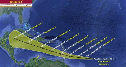 Ante amenaza del huracán Beryl activan protocolos de prevención en el Caribe