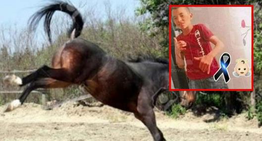 ¡Lamentable! Niño murió tras recibir patada en el abdomen por parte de un caballo