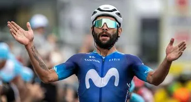 Foto de Fernando Gaviria, en nota de clasificación general Tour de Francia 2024, etapa 3 con los colombianos
