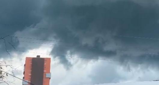EN VIDEO: Tremendo vendaval en Rionegro, el cielo daba miedo