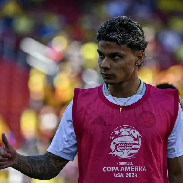 Richard Ríos y una curiosa petición en el estadio Levi's Stadium, en Colombia vs. Brasil