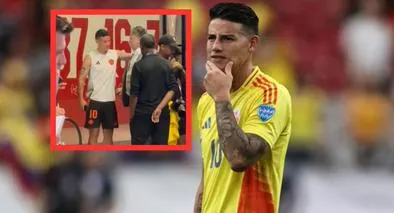 James Rodríguez visitó a presidente de Sao Paulo luego de juego contra Brasil