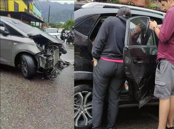Aparatoso accidente en Ibagué: varias personas fueron trasladas a una clínica 