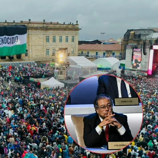 Critican a Gustavo Petro por grande costo del concierto por palestina en Bogotá
