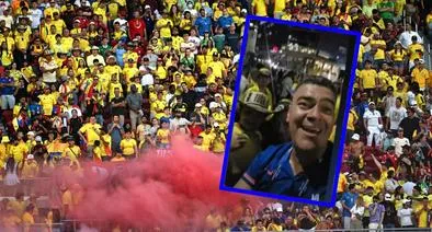 Eduardo Luis, con canción incluida, calentó banderazo de Colombia