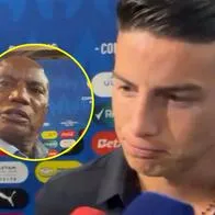 James Rodríguez, incómodo con periodista colombiano en entrevista