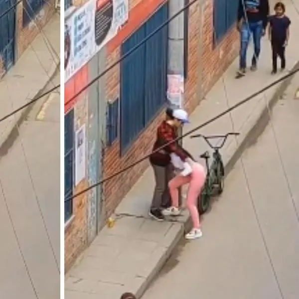 La historia del video viral en el que una mujer cargó a su novio borracho y se lo llevó y su bicicleta