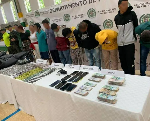 La Policía desarticuló dos bandas delincuenciales esta semana en Antioquia: una operaba en el Oriente y otra en el Suroeste