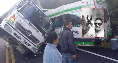 Conductor de una aerovan murió en brutal choque contra un camión de la misma empresa