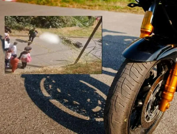 Accidente de transito: joven perdió el control de moto y cayó por un barranco