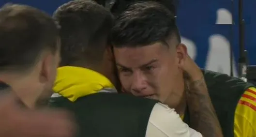 James Rodríguez, de la Selección Colombia, lloró en entrevista luego de vencer a Uruguay y conseguir el boleto a la final de la Copa América.